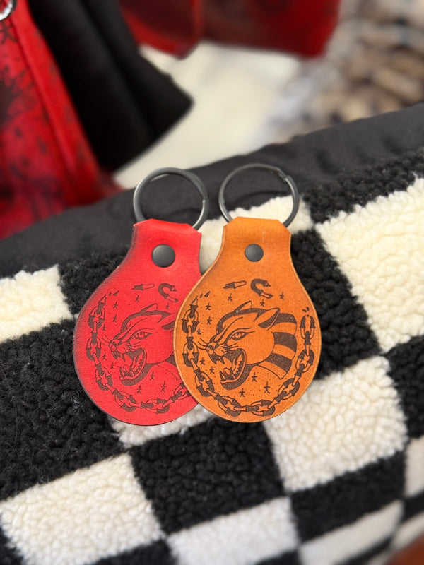 Simple Keychain: Panther and Chains