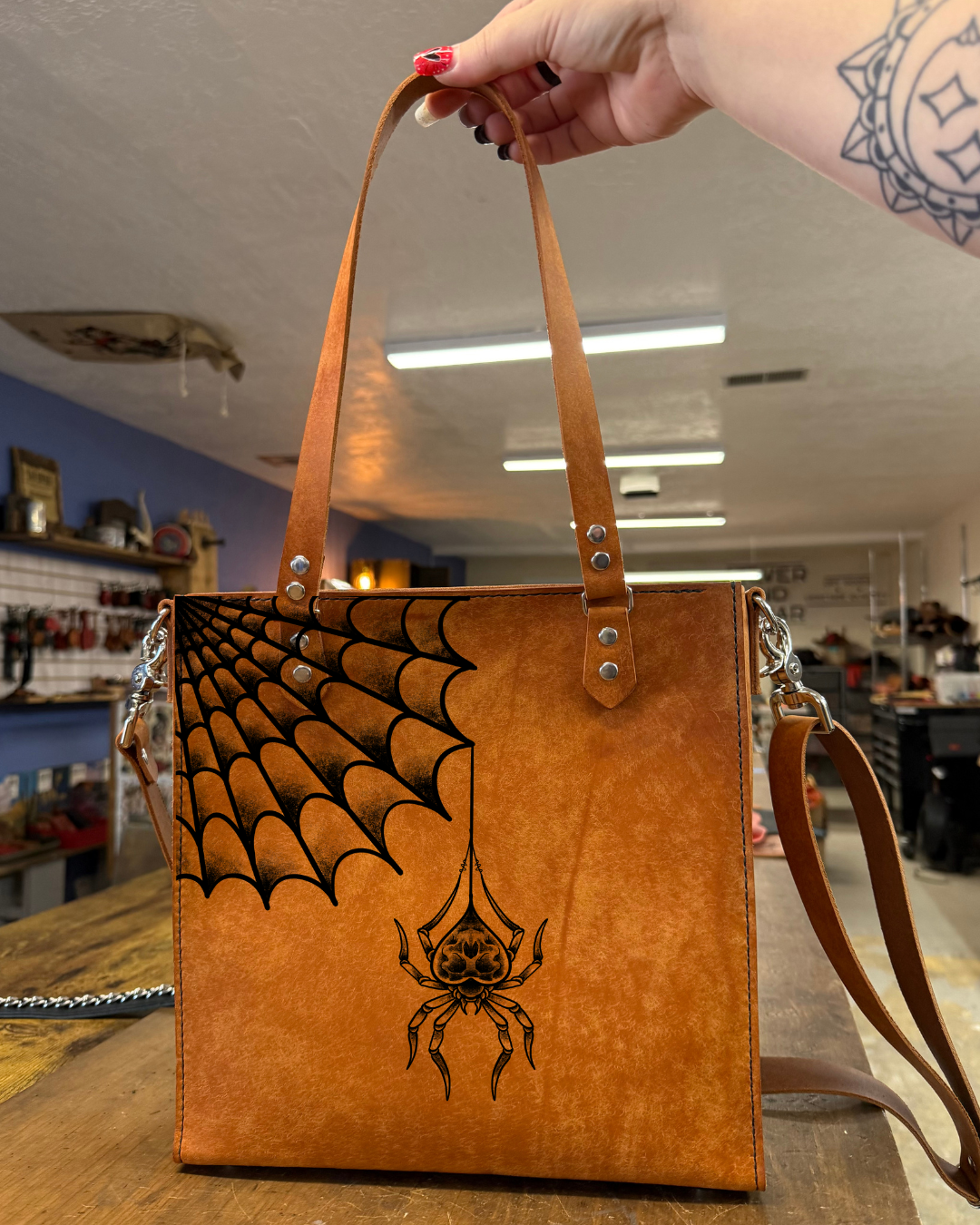 Manic Monday Tote: Hanging By A Thread 🕷️