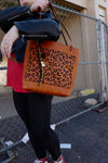 The Work Tote: Leopard Print