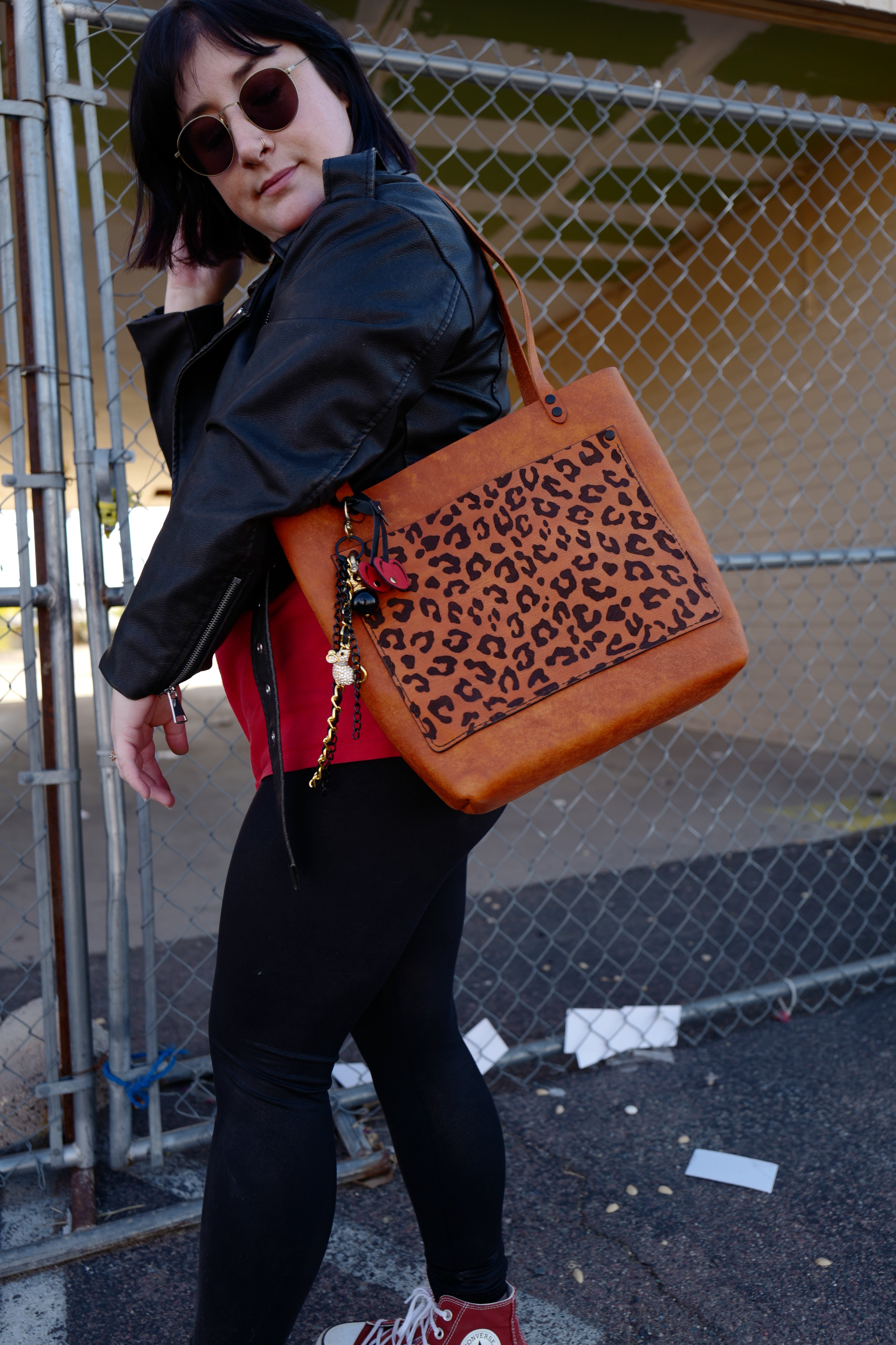 The Work Tote: Leopard Print