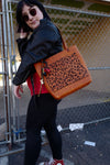 The Work Tote: Leopard Print