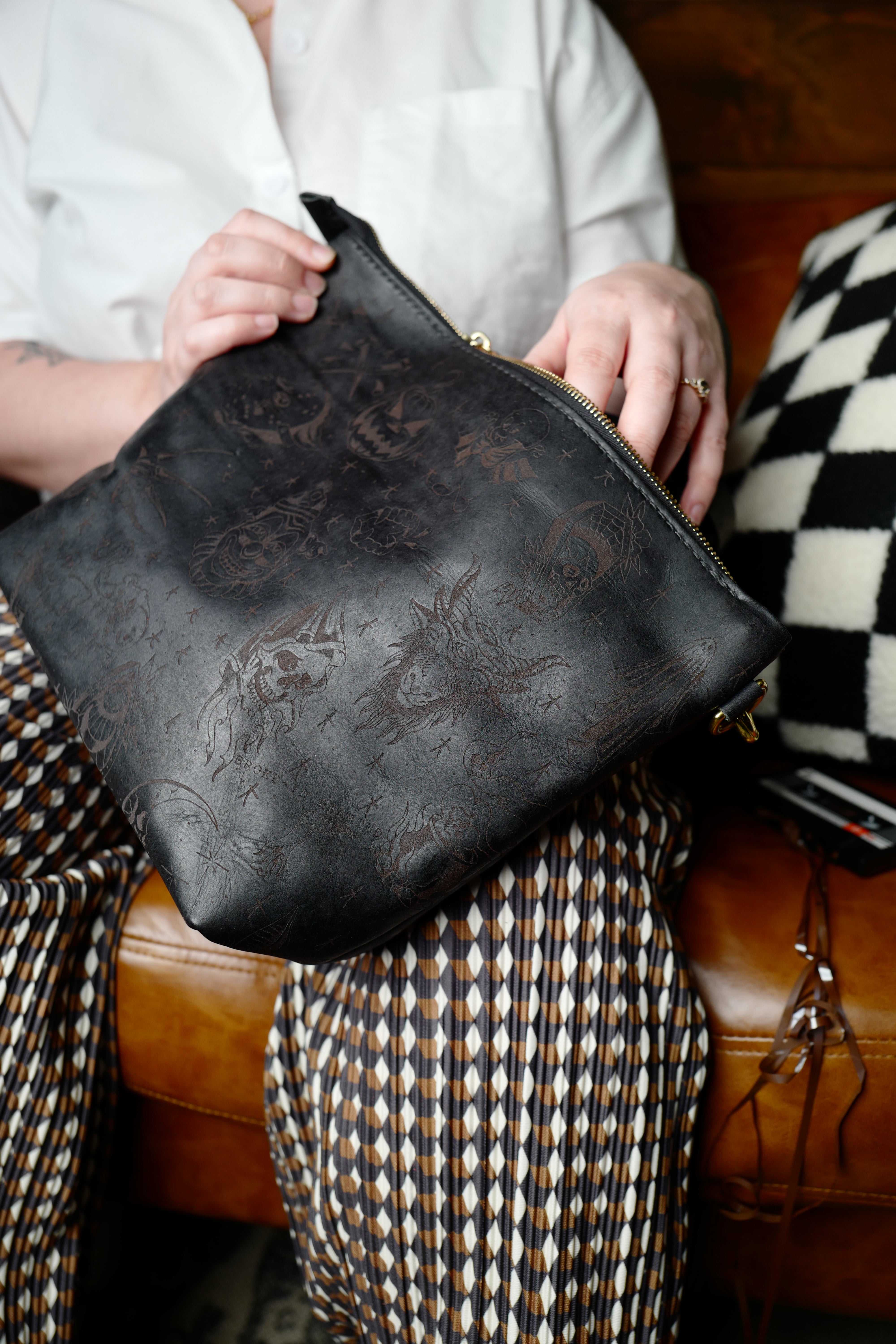 The Lola Zip Crossbody: Spooky Flash Sheet