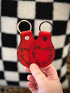 Simple Keychain: Barbed Wire Heart