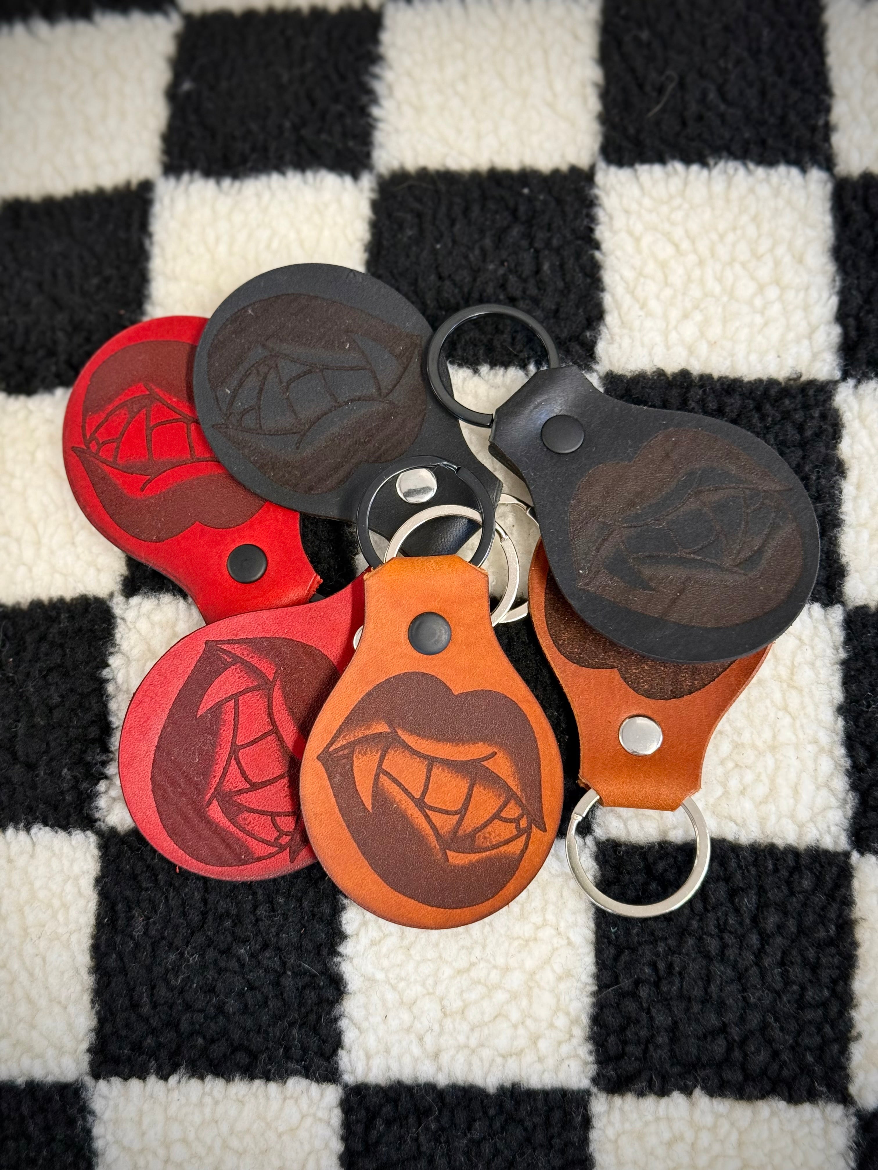 Simple Keychain: Vamp Lips