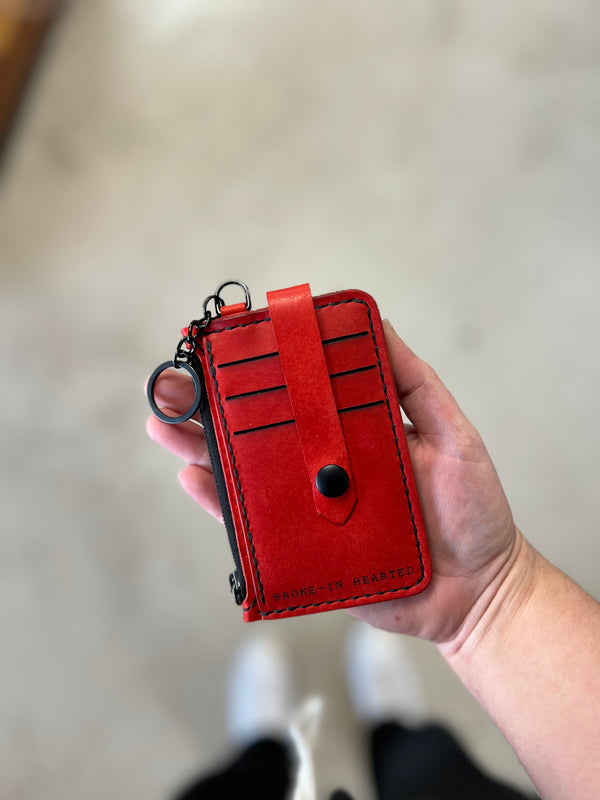 On The Run Keychain Wallet: Rose Collar