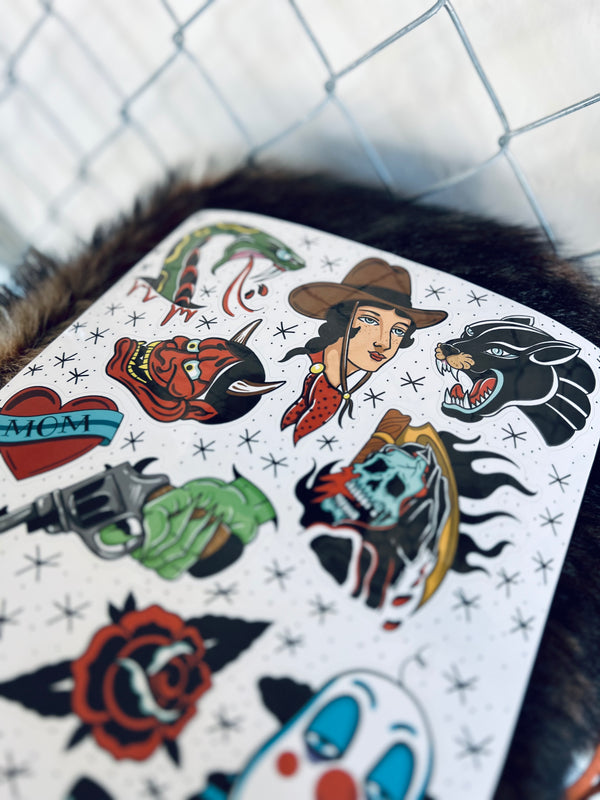 Sticker Sheet: Classics Flash
