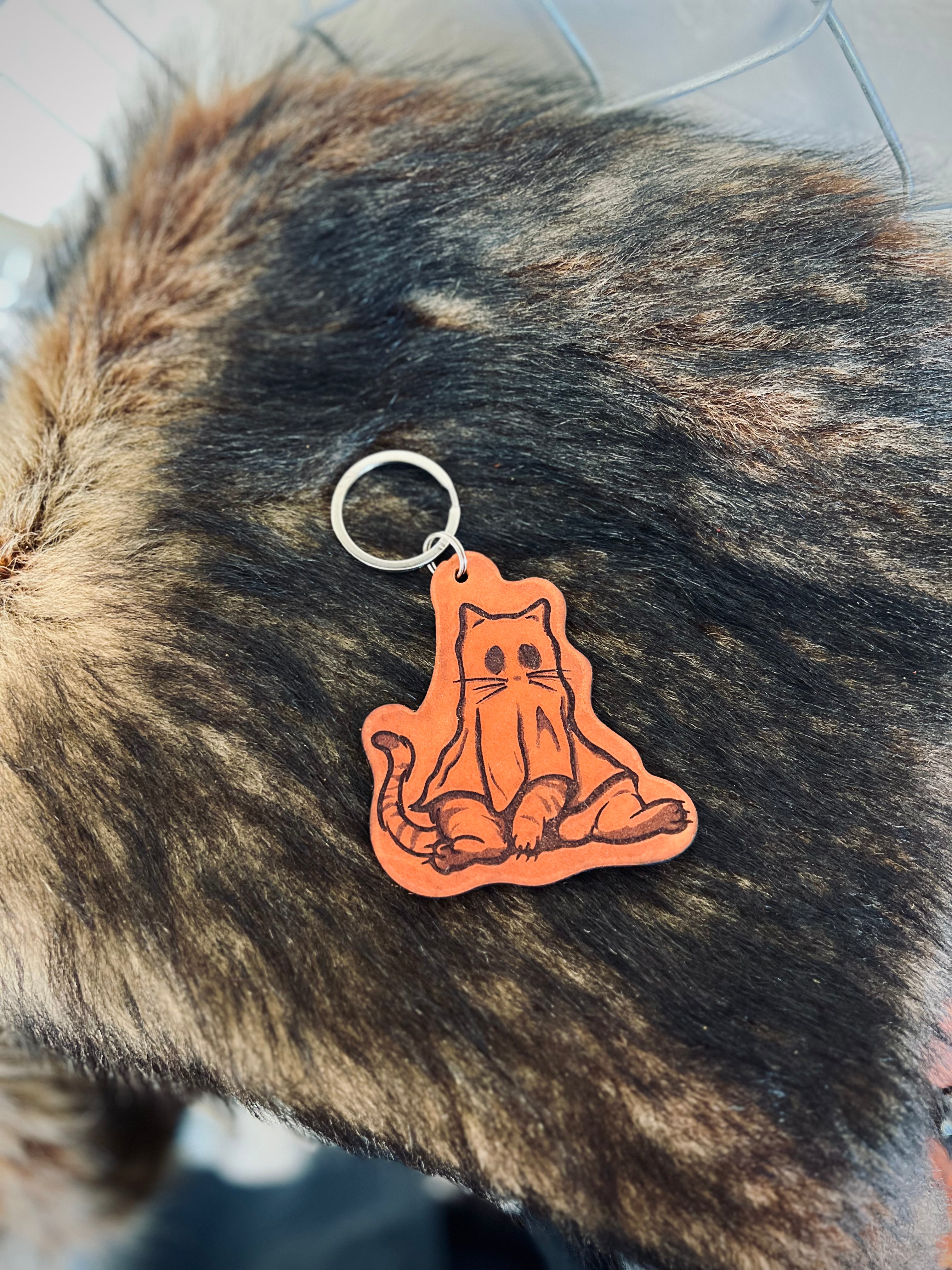 Keychain: Ghost Kitty