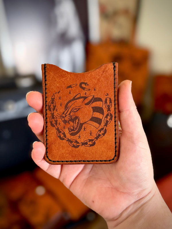 Durango Card Wallet: Panther and Chains