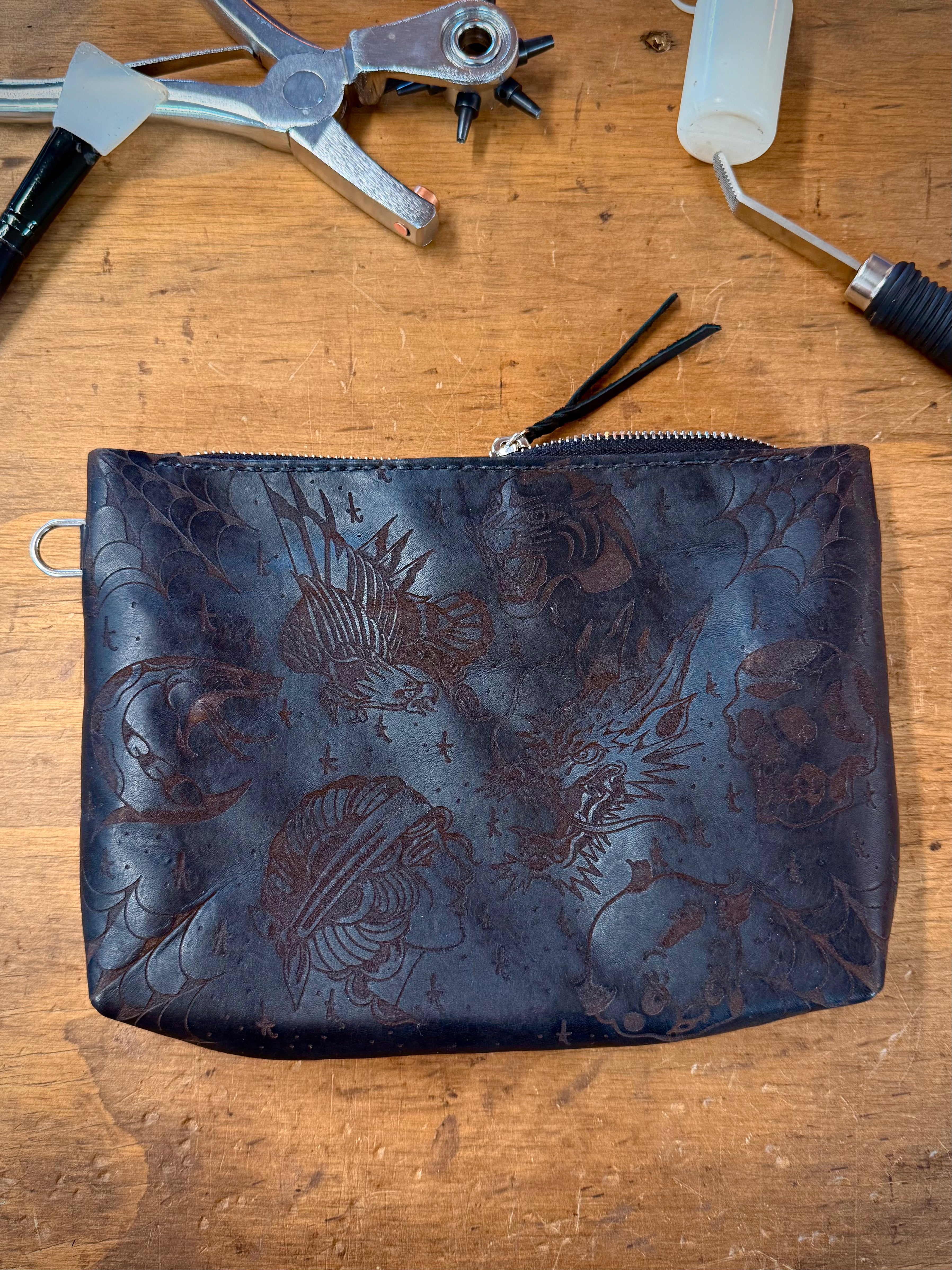 The Gimme Zip Pouch: Heads/Tails Flash