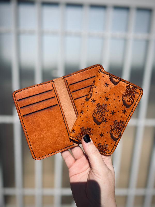 Dodge City Wallet: Hearts Print