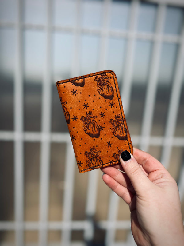 Dodge City Wallet: Hearts Print