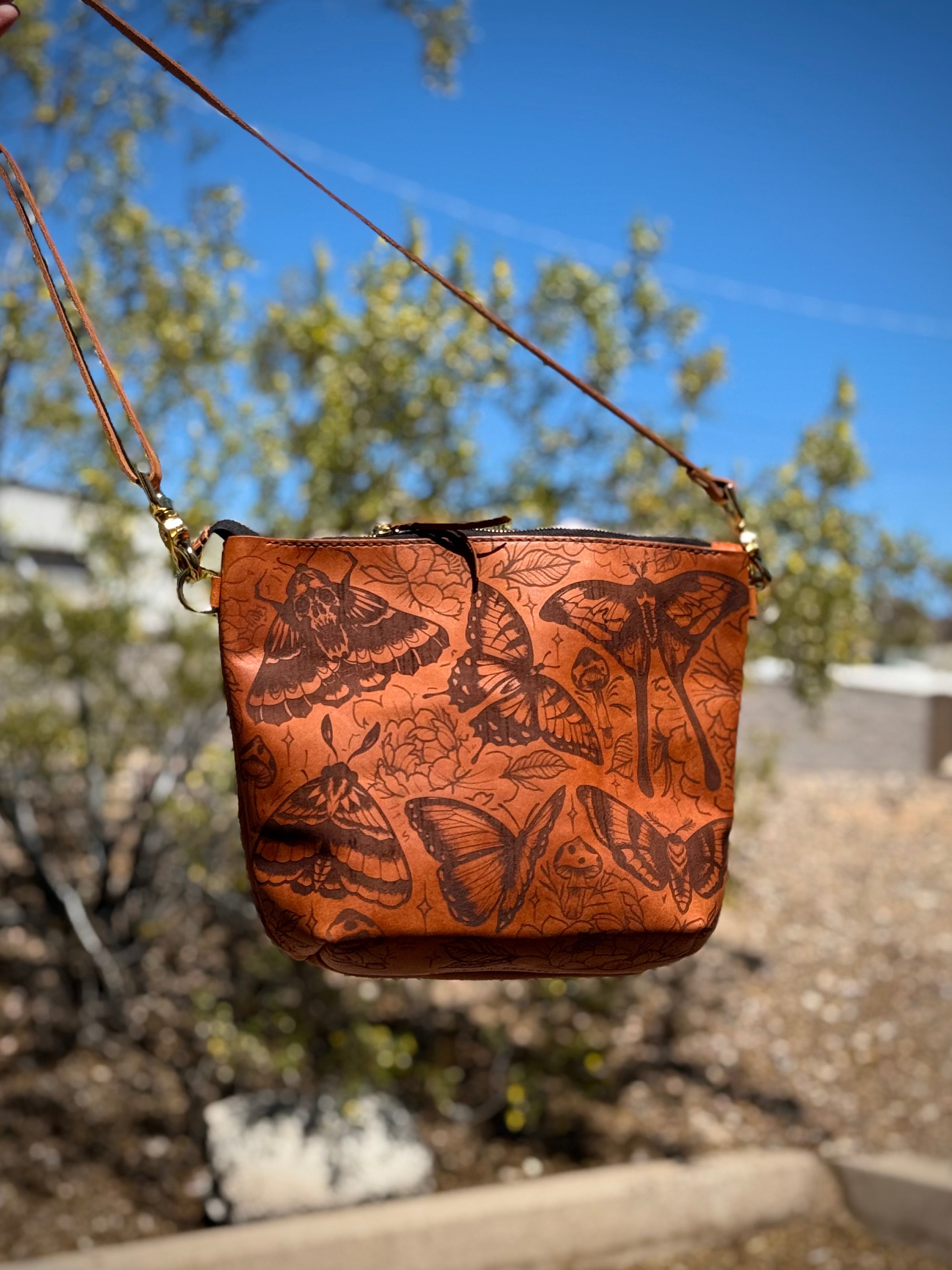 The Lola Zip Crossbody: Moth Flash 🦋