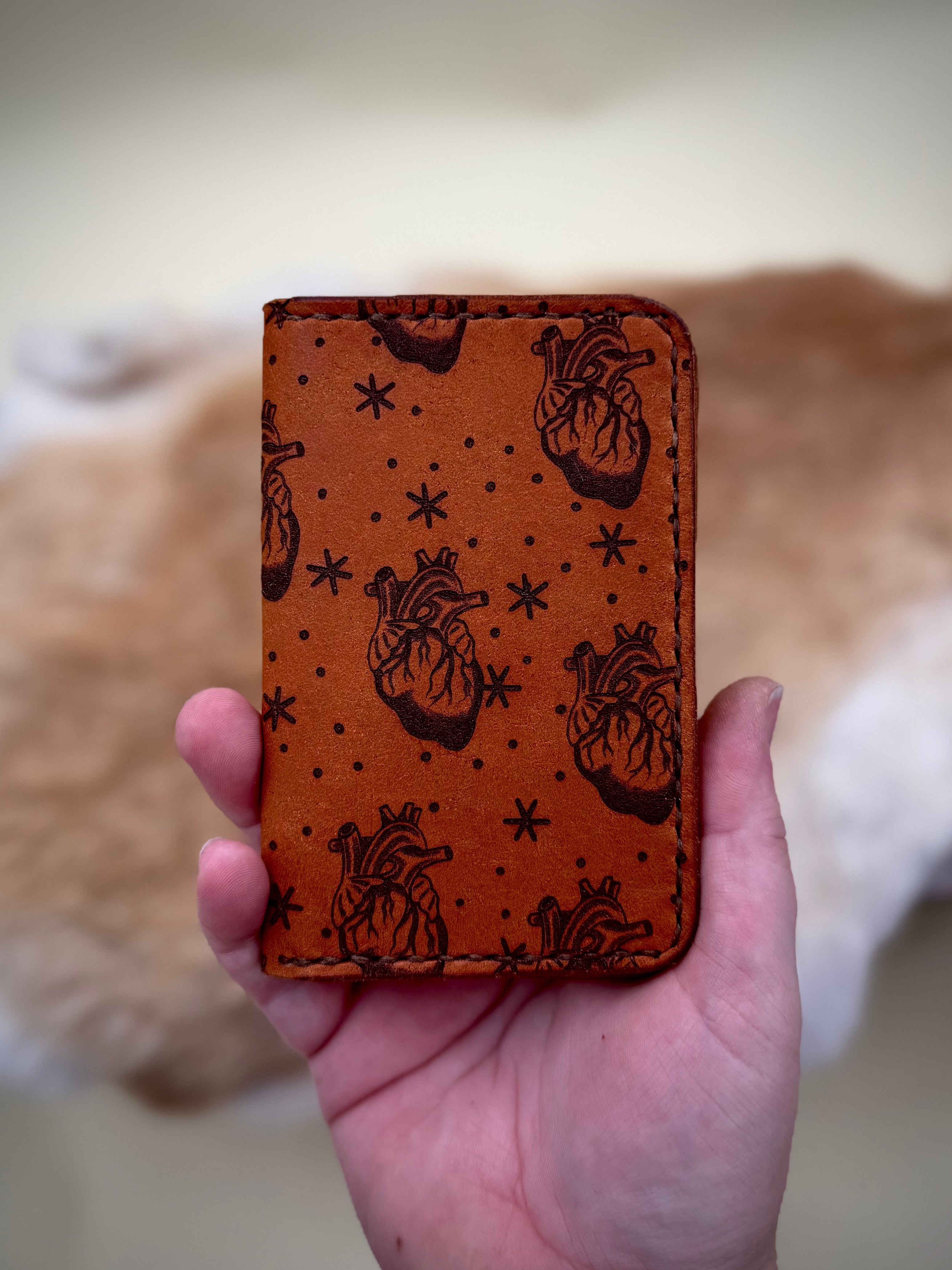 Dodge City Wallet: Hearts Print (ready to ship)