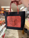 Pocket Mini Tote: Devil Kitty (ready to ship)