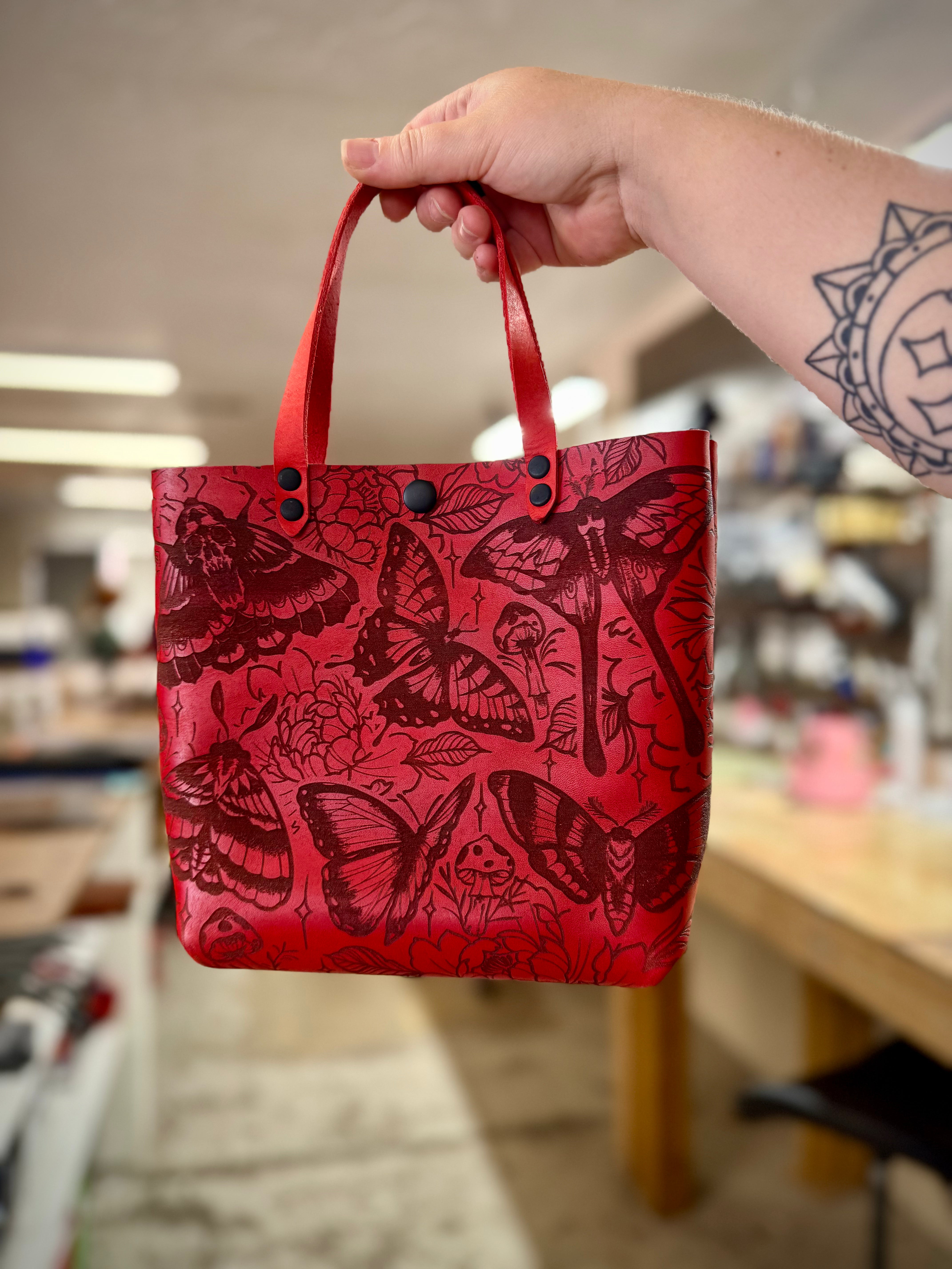 Classic Mini Tote: Moth Flash 🦋