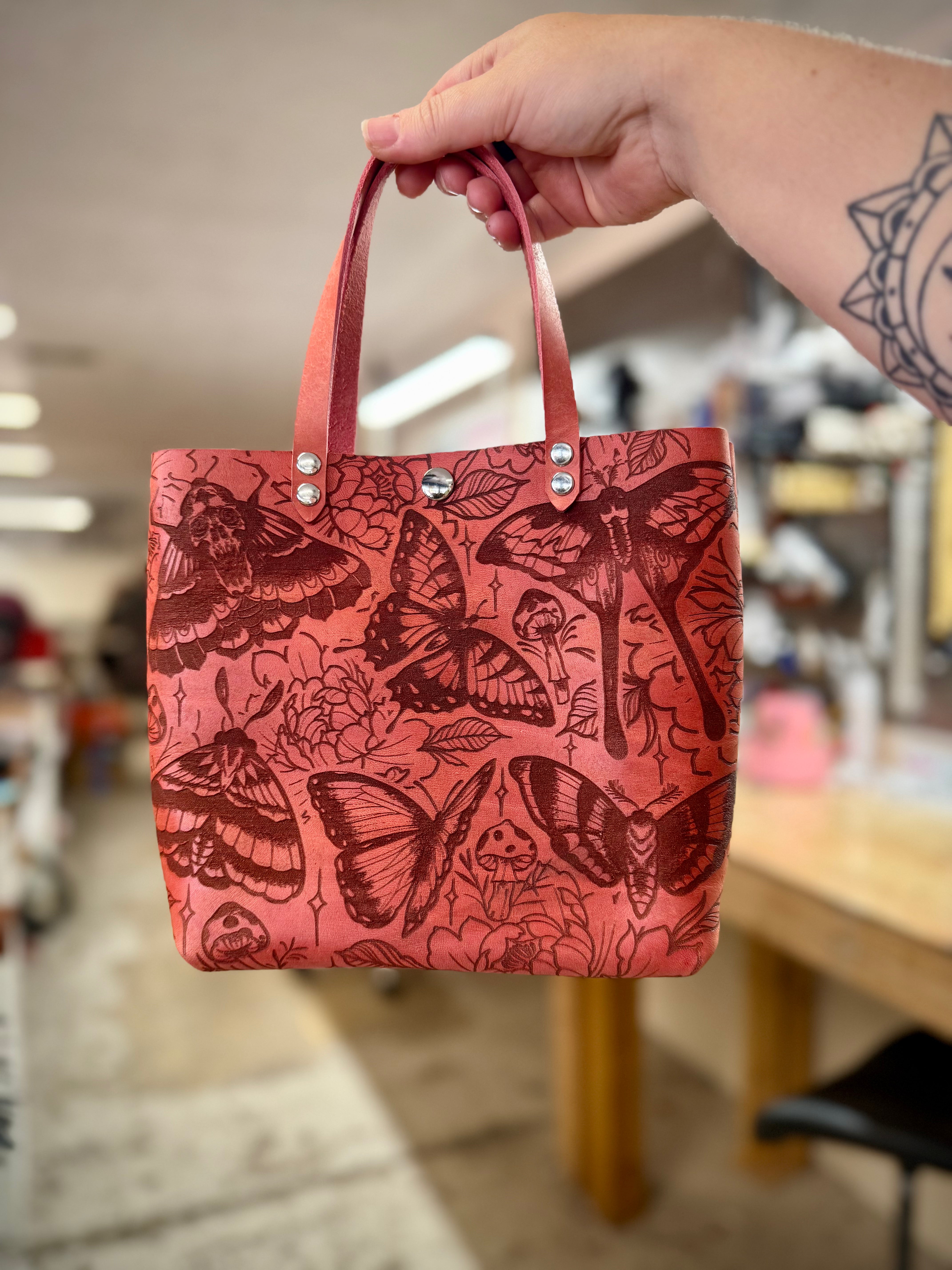 Classic Mini Tote: Moth Flash 🦋