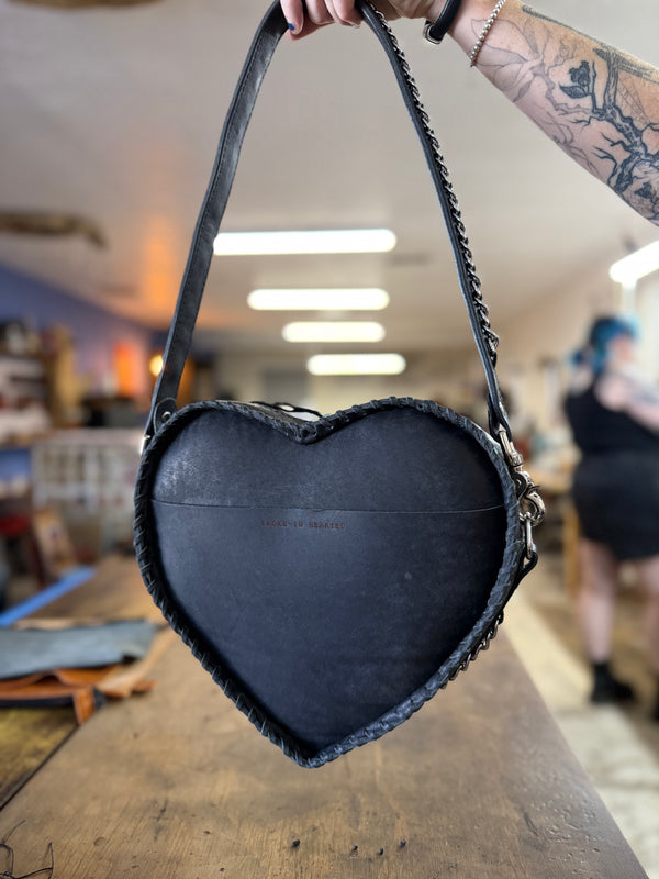 The Wild At Heart Bag: Barbed Wire Heart (ready to ship)
