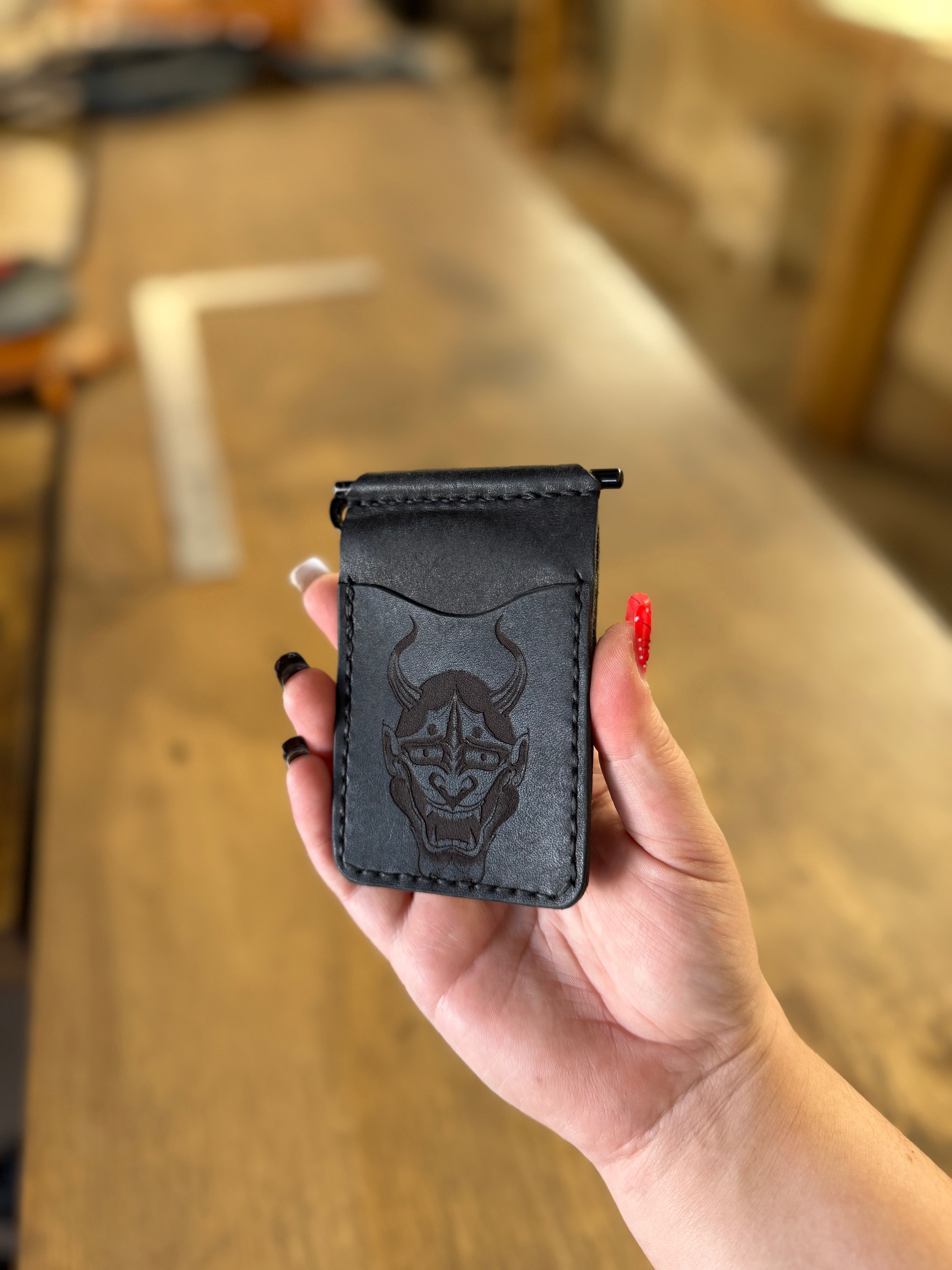 6 Shooter Wallet: Hannya (ready to ship)