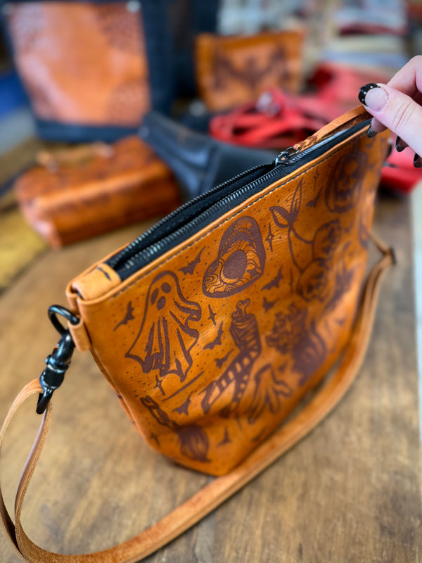 The Lola Zip Crossbody: Haunted Flash Sheet 🎃