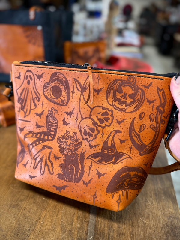 The Lola Zip Crossbody: Haunted Flash Sheet 🎃