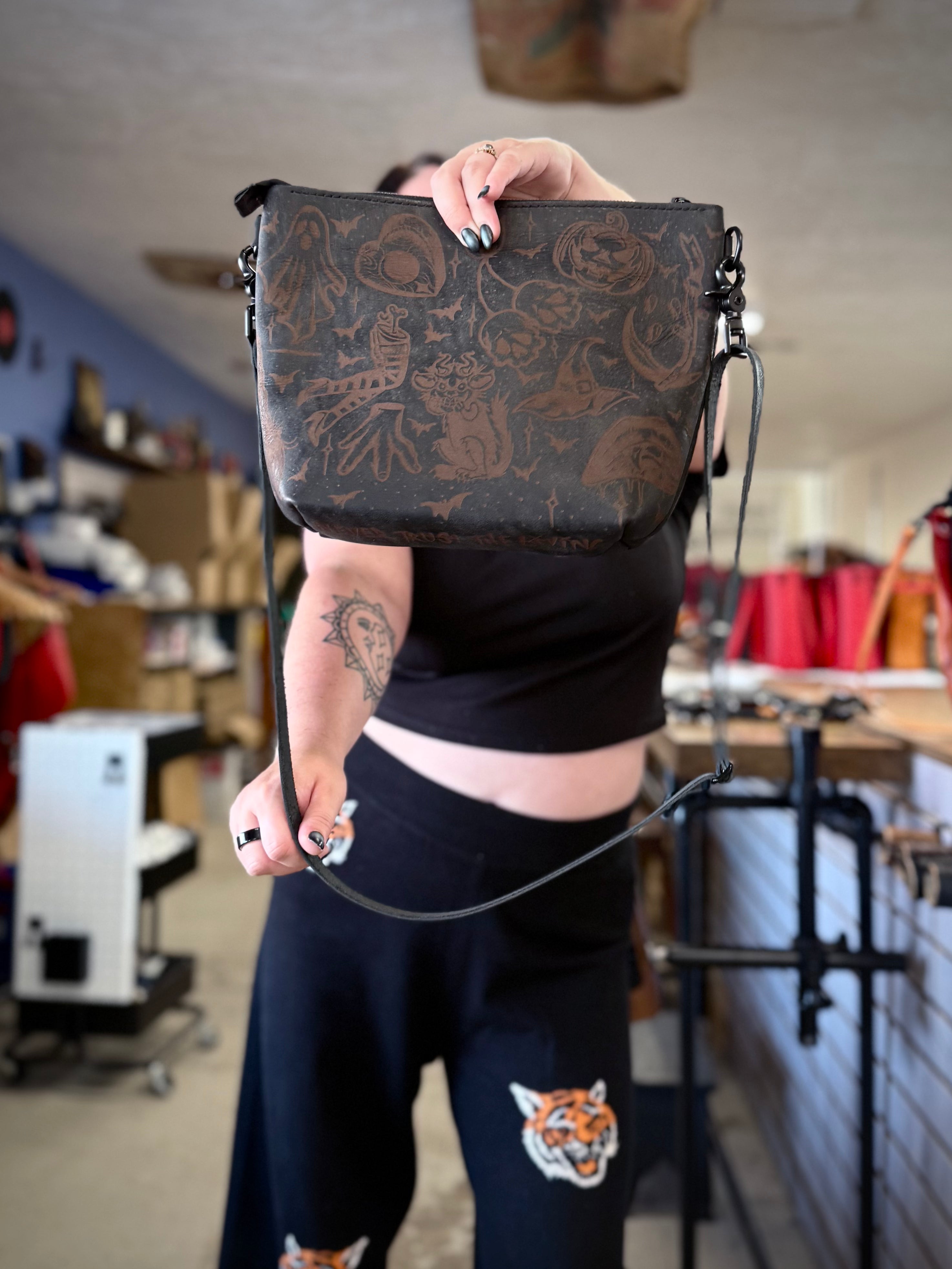 The Lola Zip Crossbody: Haunted Flash Sheet 🎃