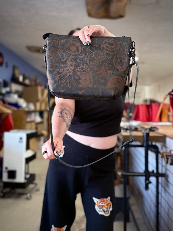The Lola Zip Crossbody: Haunted Flash Sheet 🎃