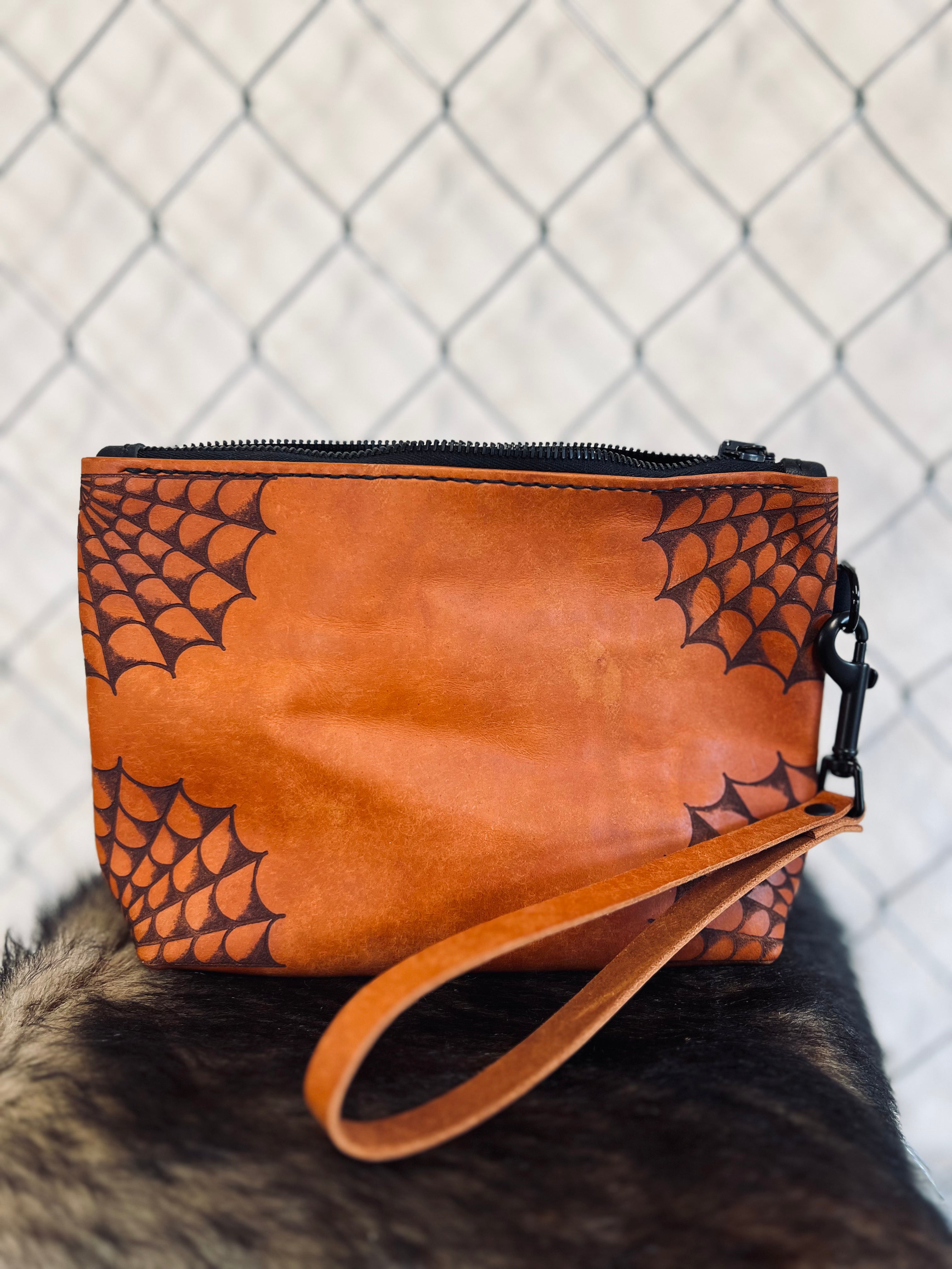 The Gimme Zip Pouch: Spiderwebs