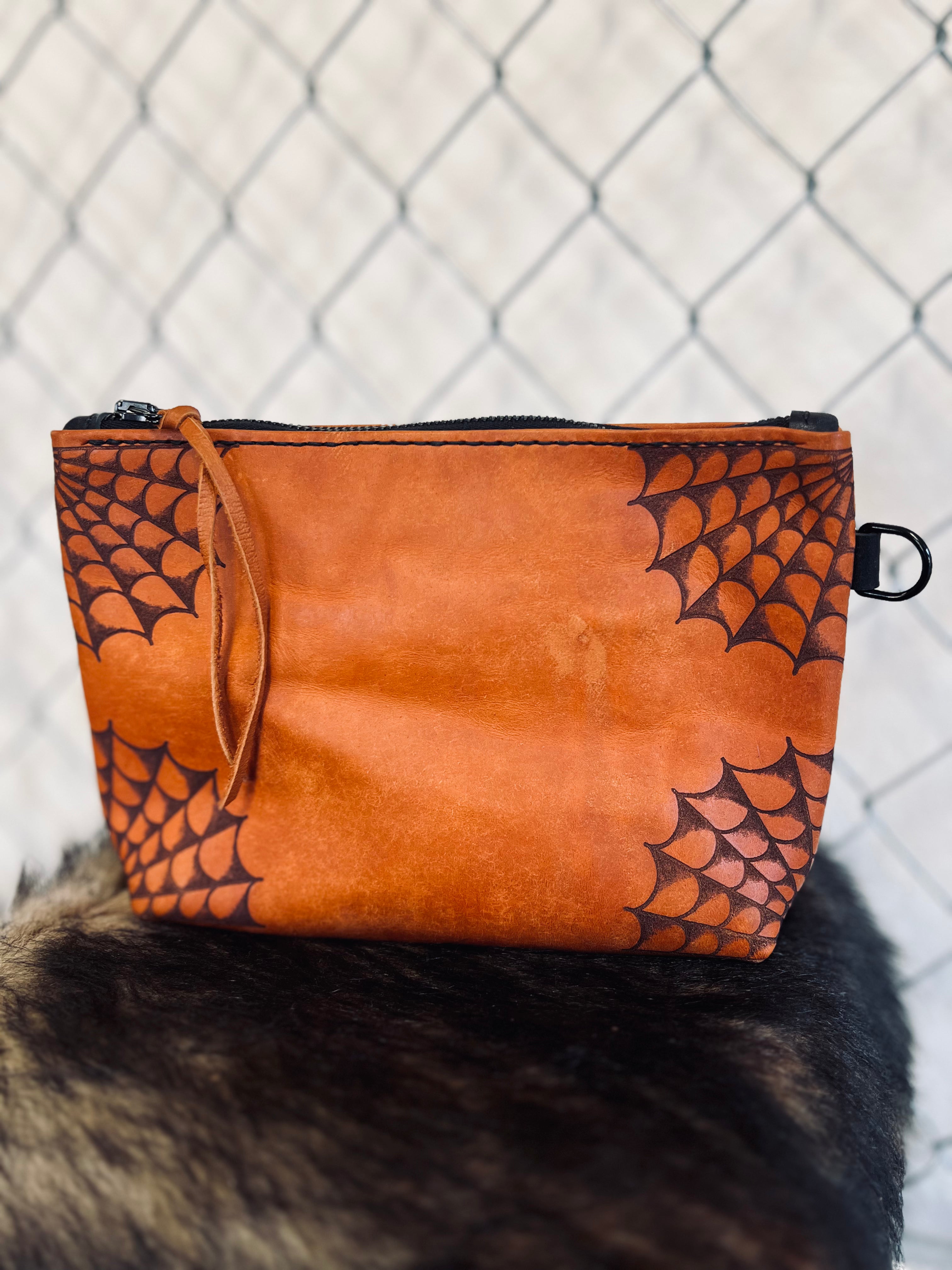 The Gimme Zip Pouch: Spiderwebs
