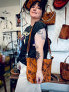 The Lola Zip Crossbody: Leopard Head