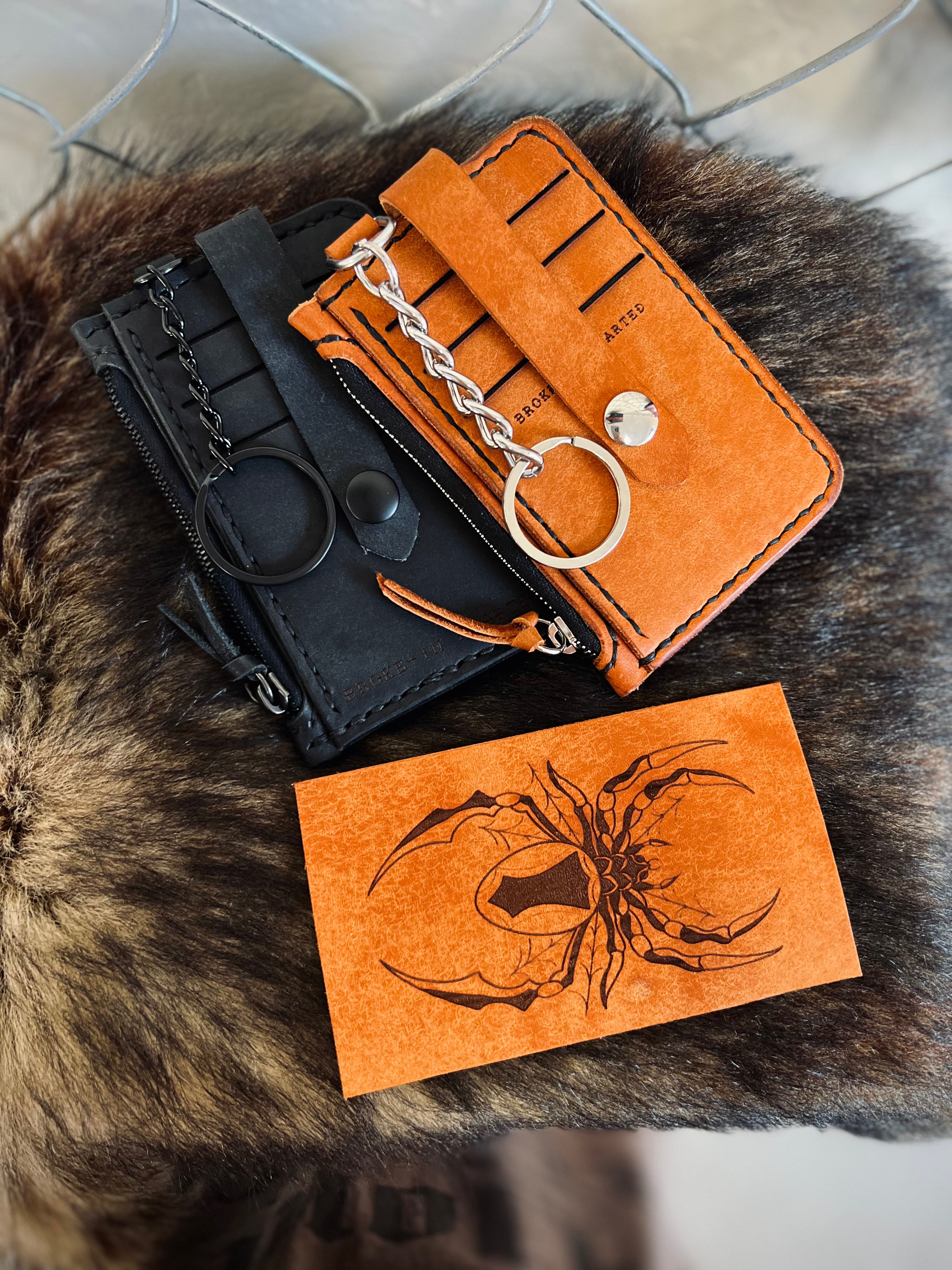 On The Run Keychain Wallet: Black Widow