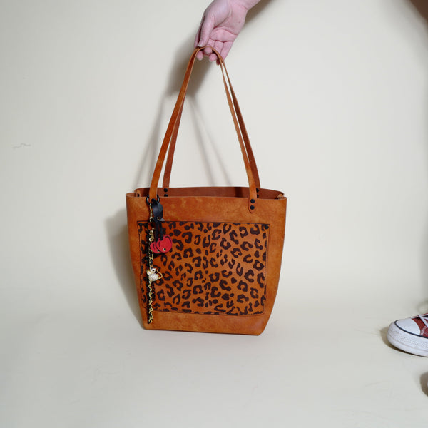 The Work Tote: Leopard Print