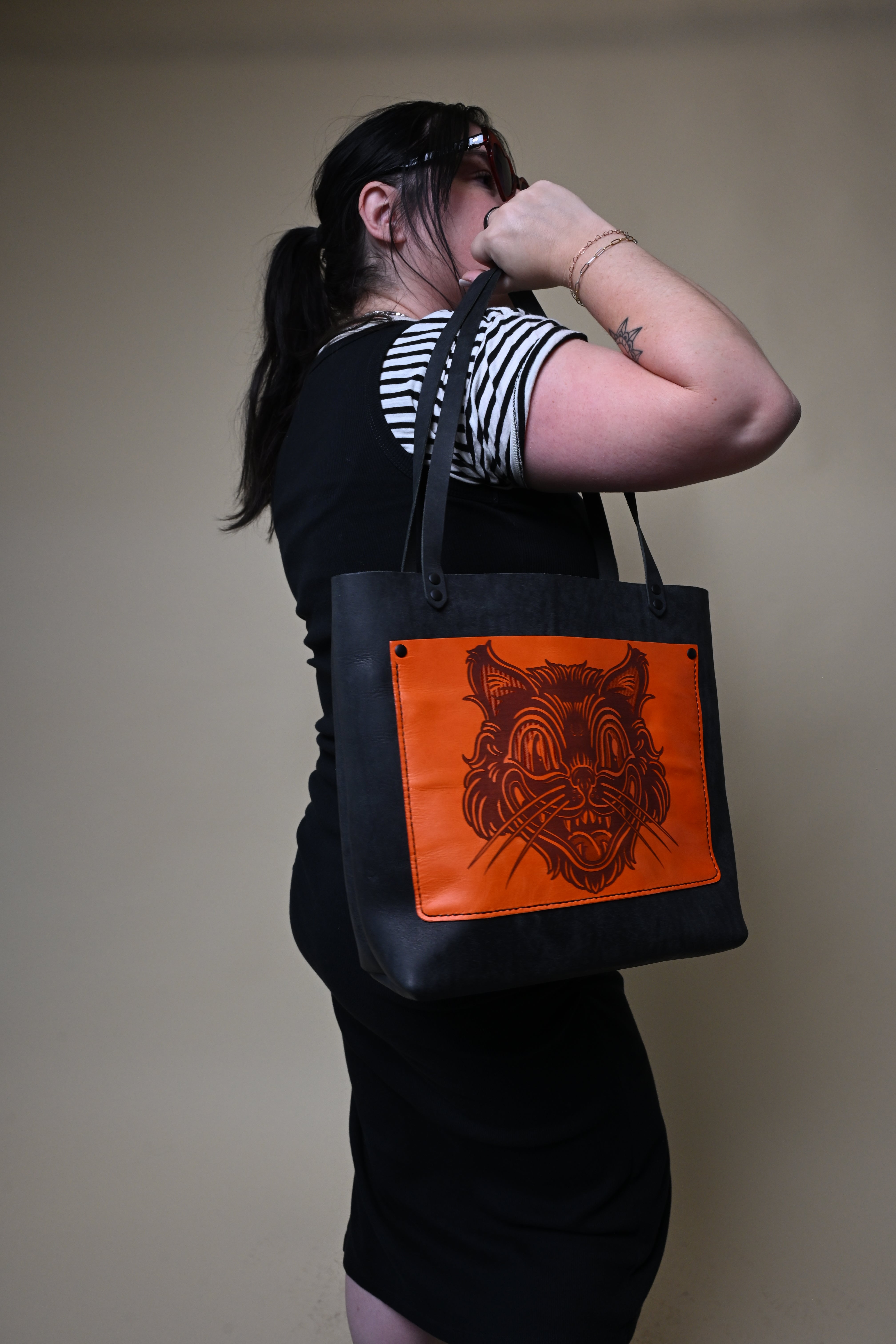 The Work Tote: Black Cat