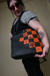 Encore Tour Tote: Orange Checker Print Patches