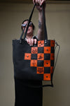 Encore Tour Tote: Orange Checker Print Patches