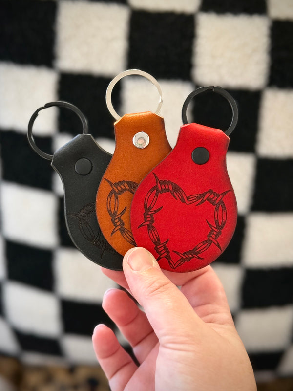 Simple Keychain: Barbed Wire Heart