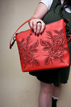 The Lola Zip Crossbody: Twin Roses