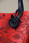 Black Rose Bag Charm