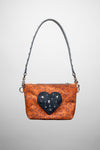 The Gimme Zip Bag: Stud Heart Leopard