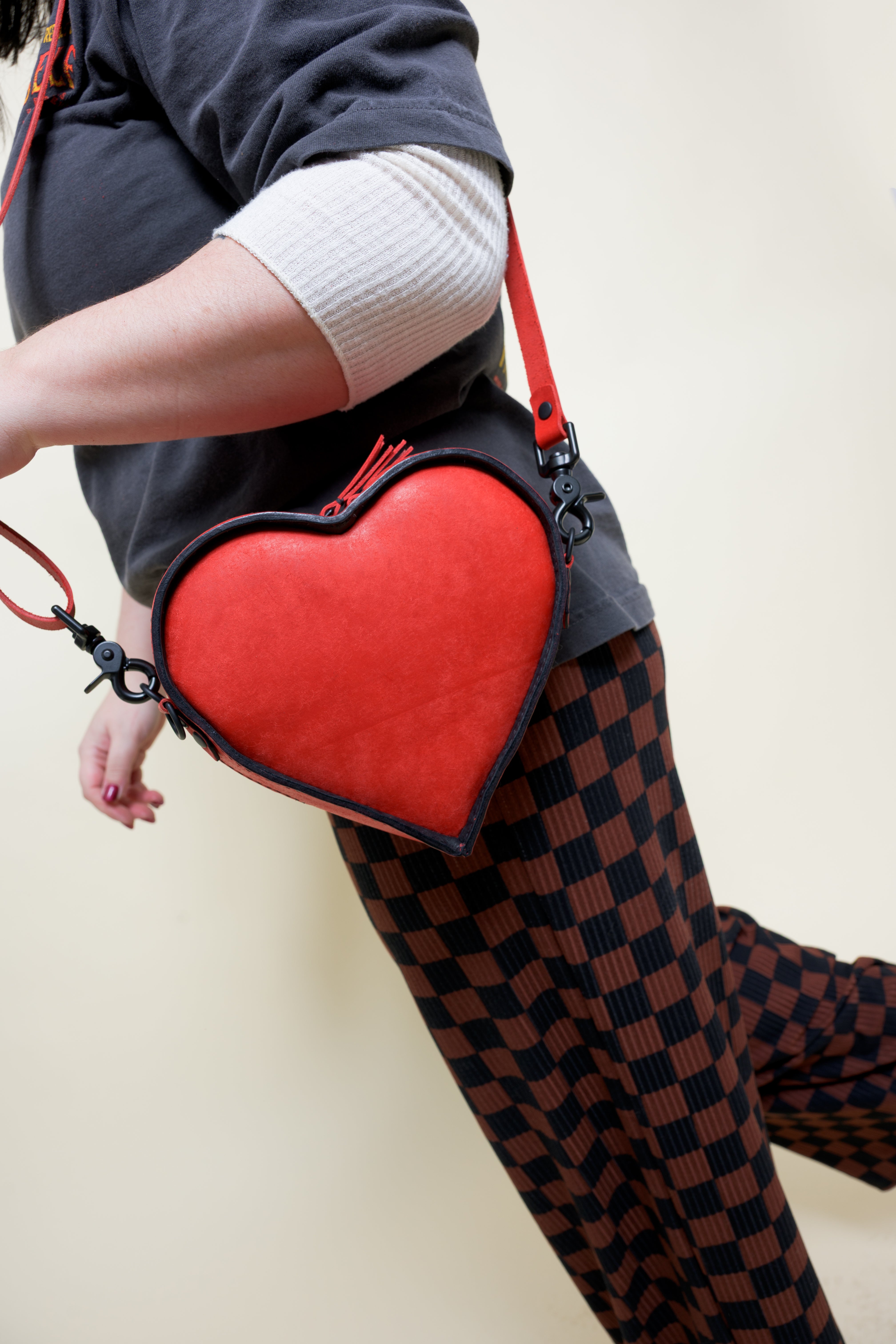 MINI Wild at Heart Bag: Checker Print