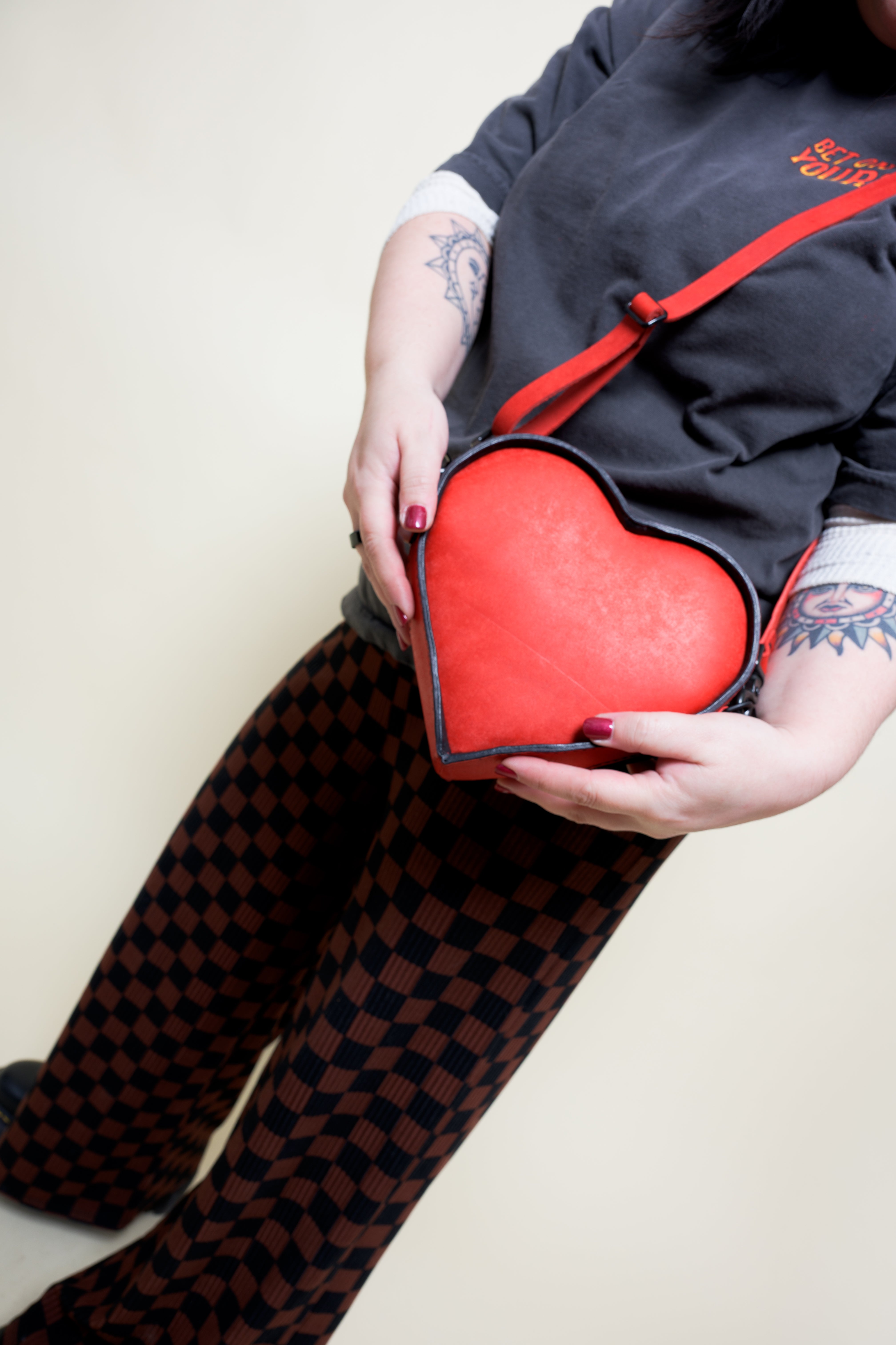 MINI Wild at Heart Bag: Checker Print
