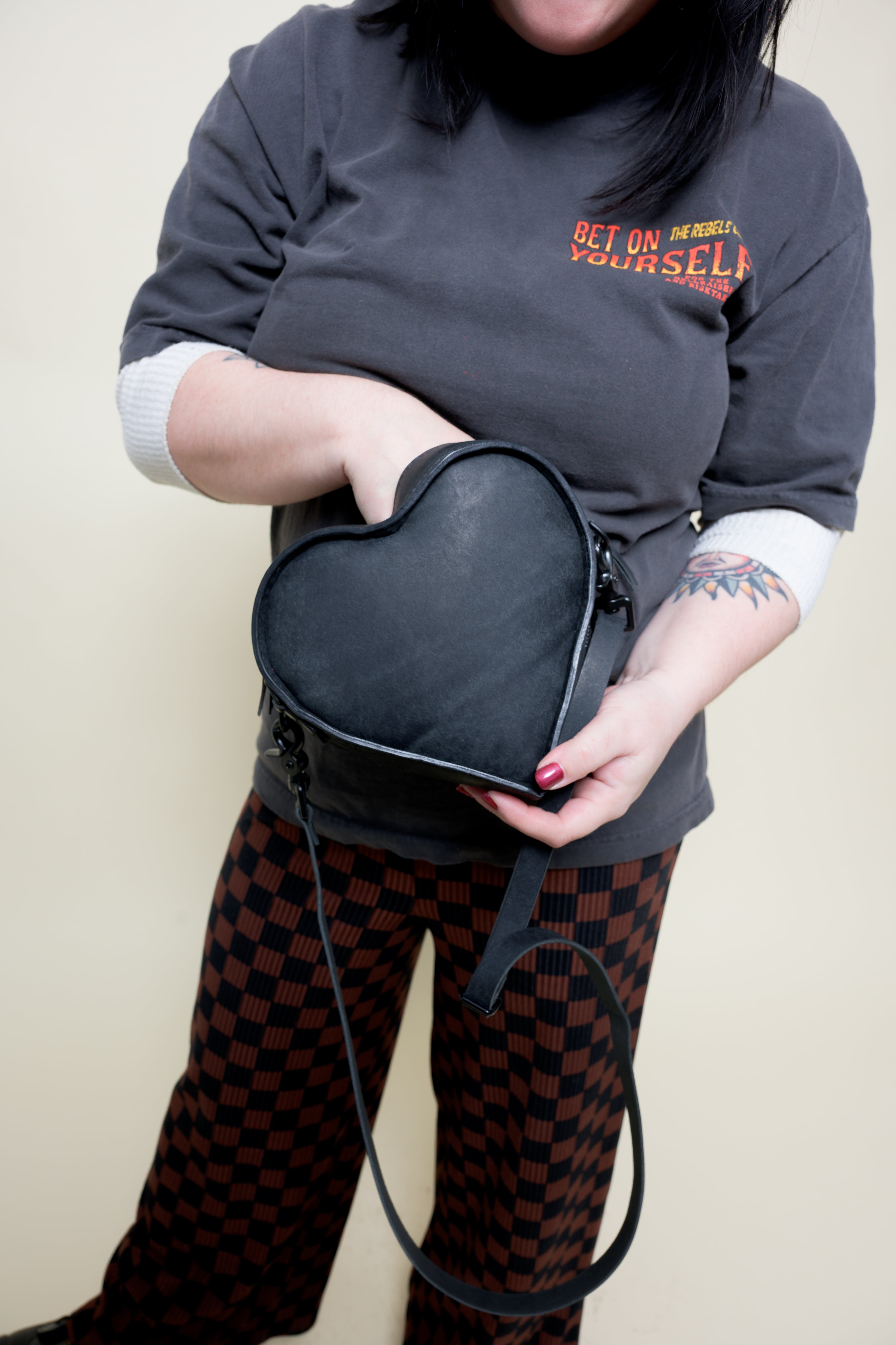 MINI Wild at Heart Bag: Checker Print