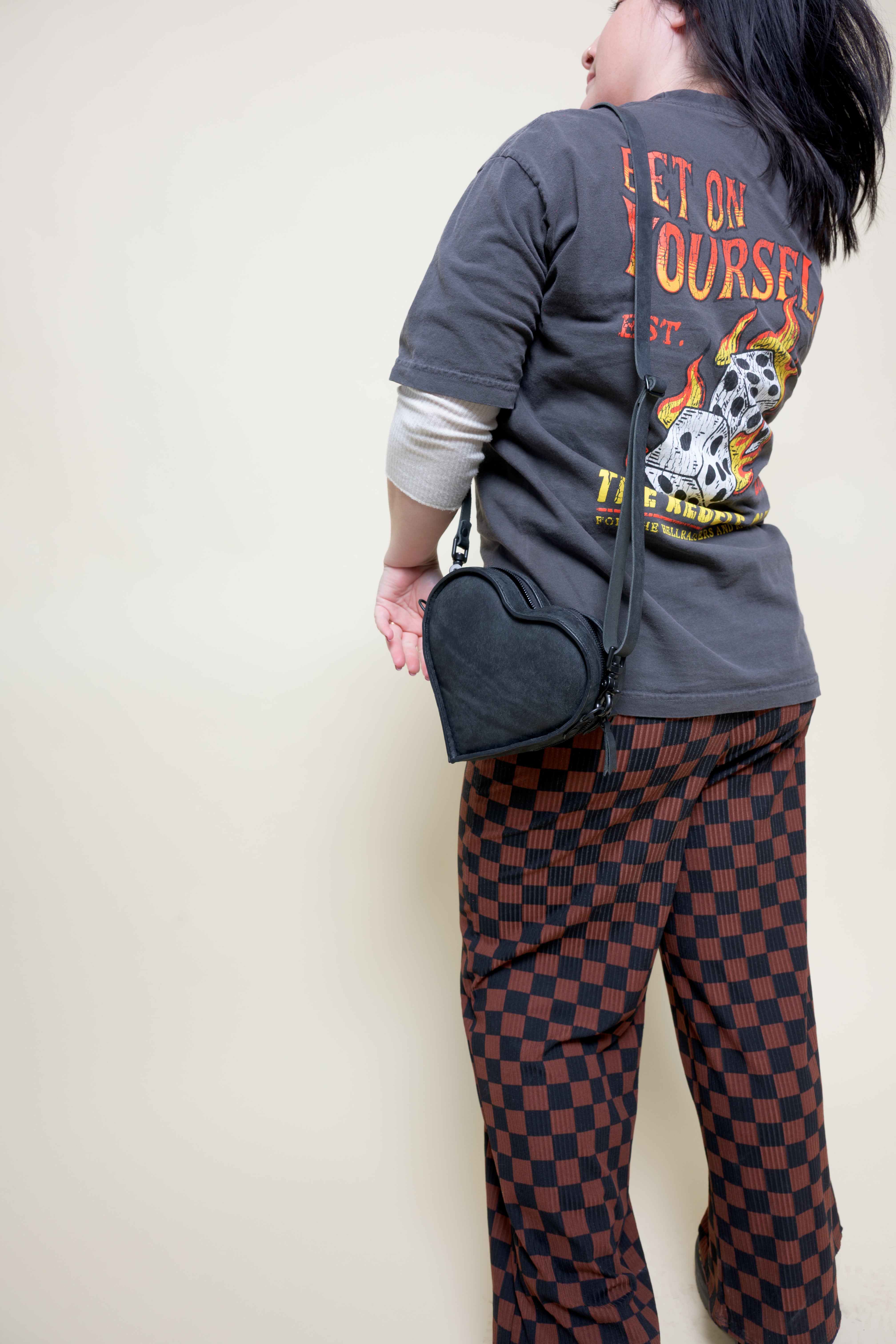 MINI Wild at Heart Bag: Checker Print