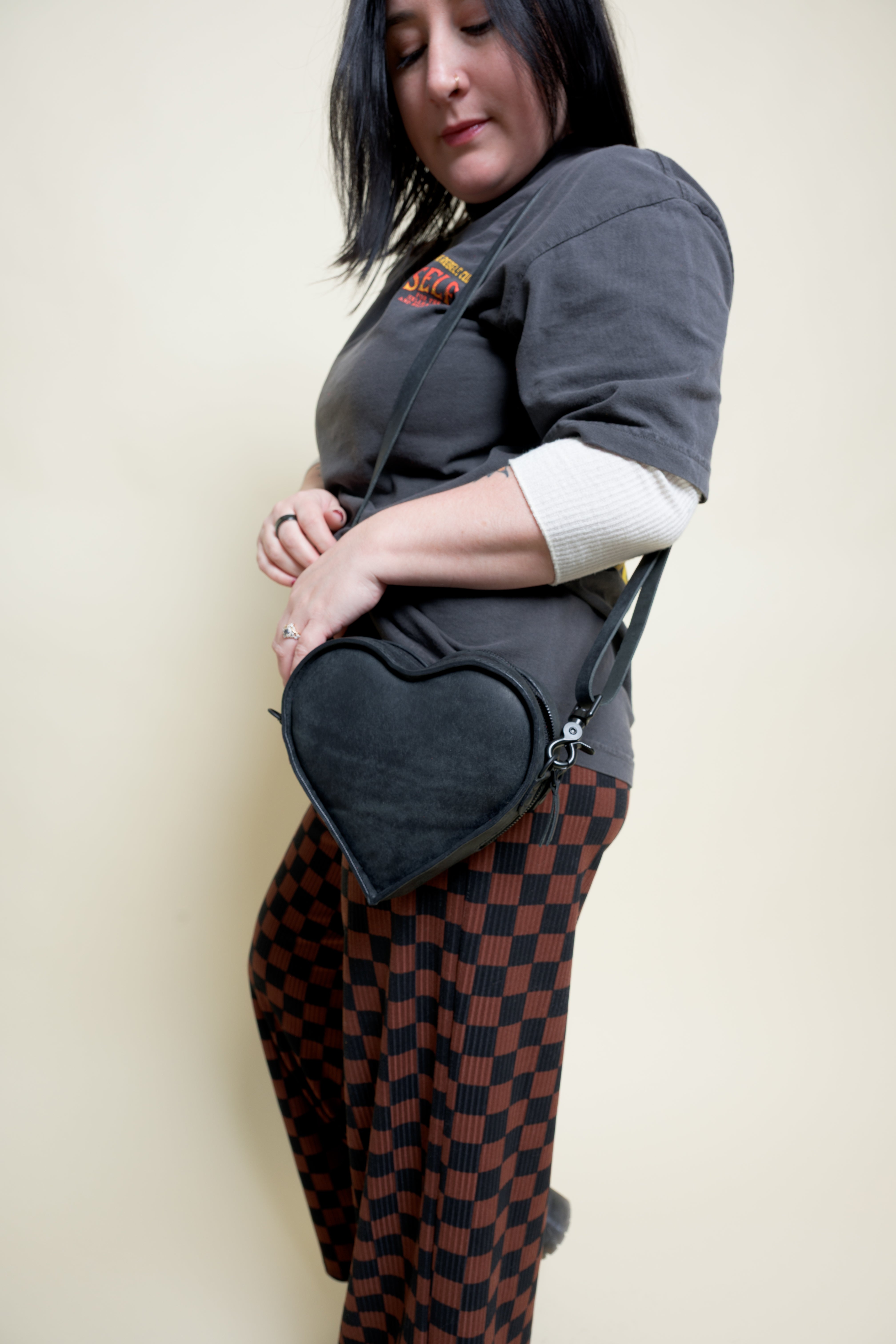 MINI Wild at Heart Bag: Checker Print