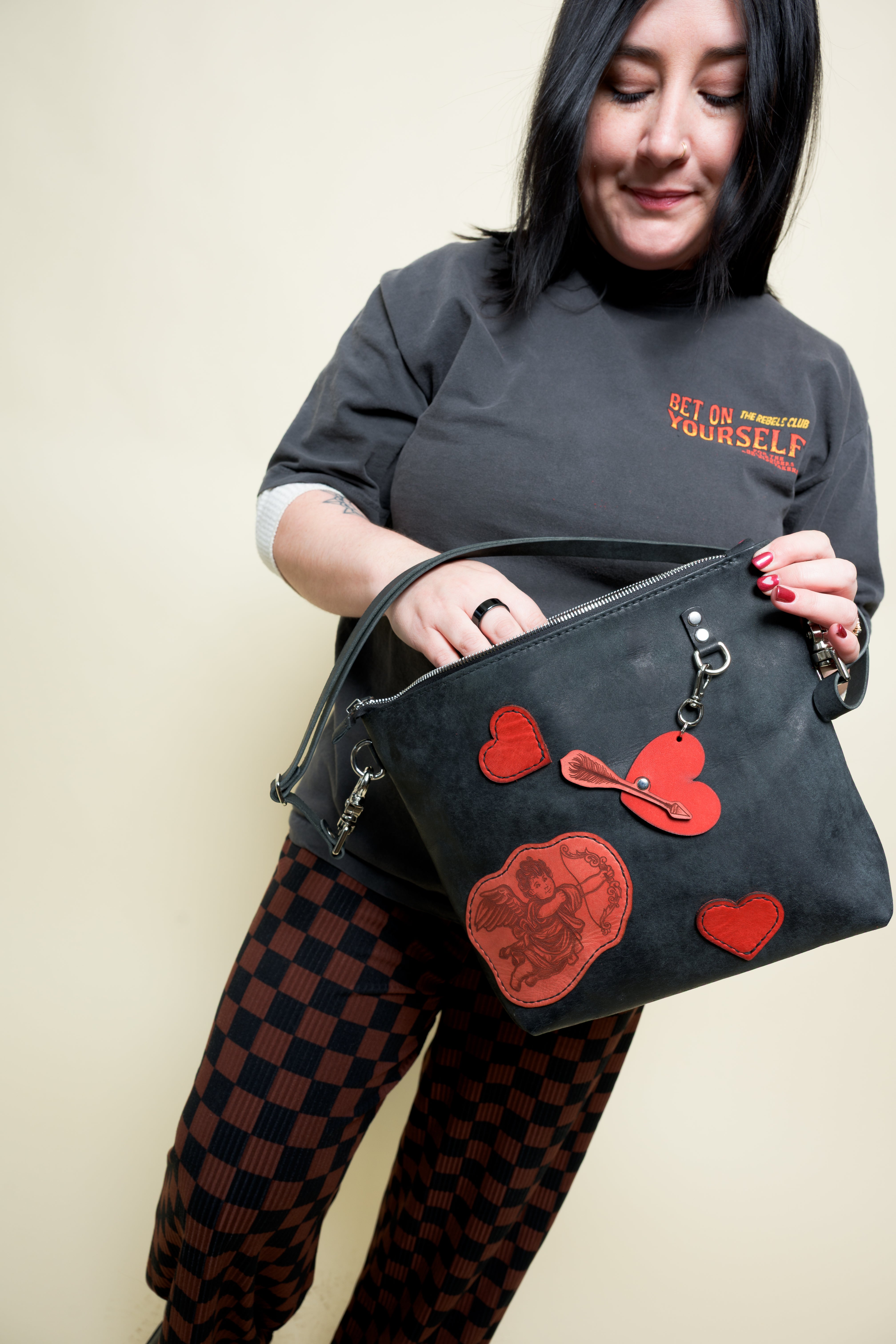 The Lola Zip Crossbody: Cherub Patches