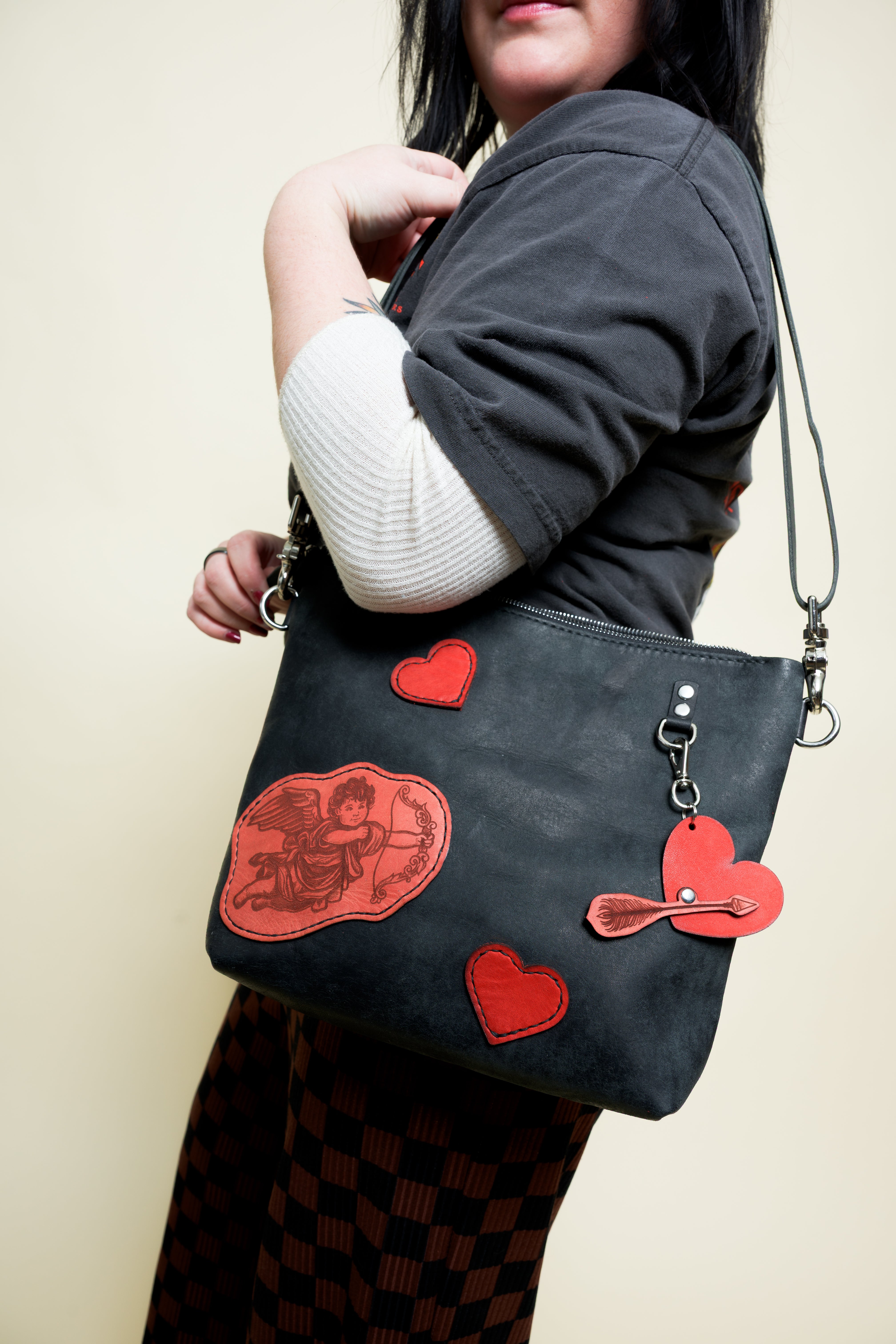 The Lola Zip Crossbody: Cherub Patches