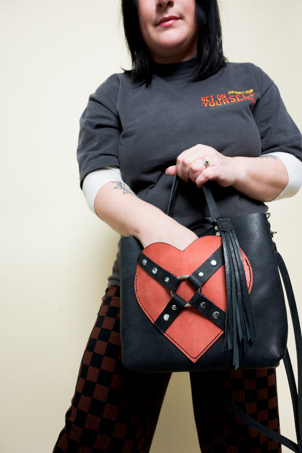 Opener Tour Tote: Bondage Heart Pocket