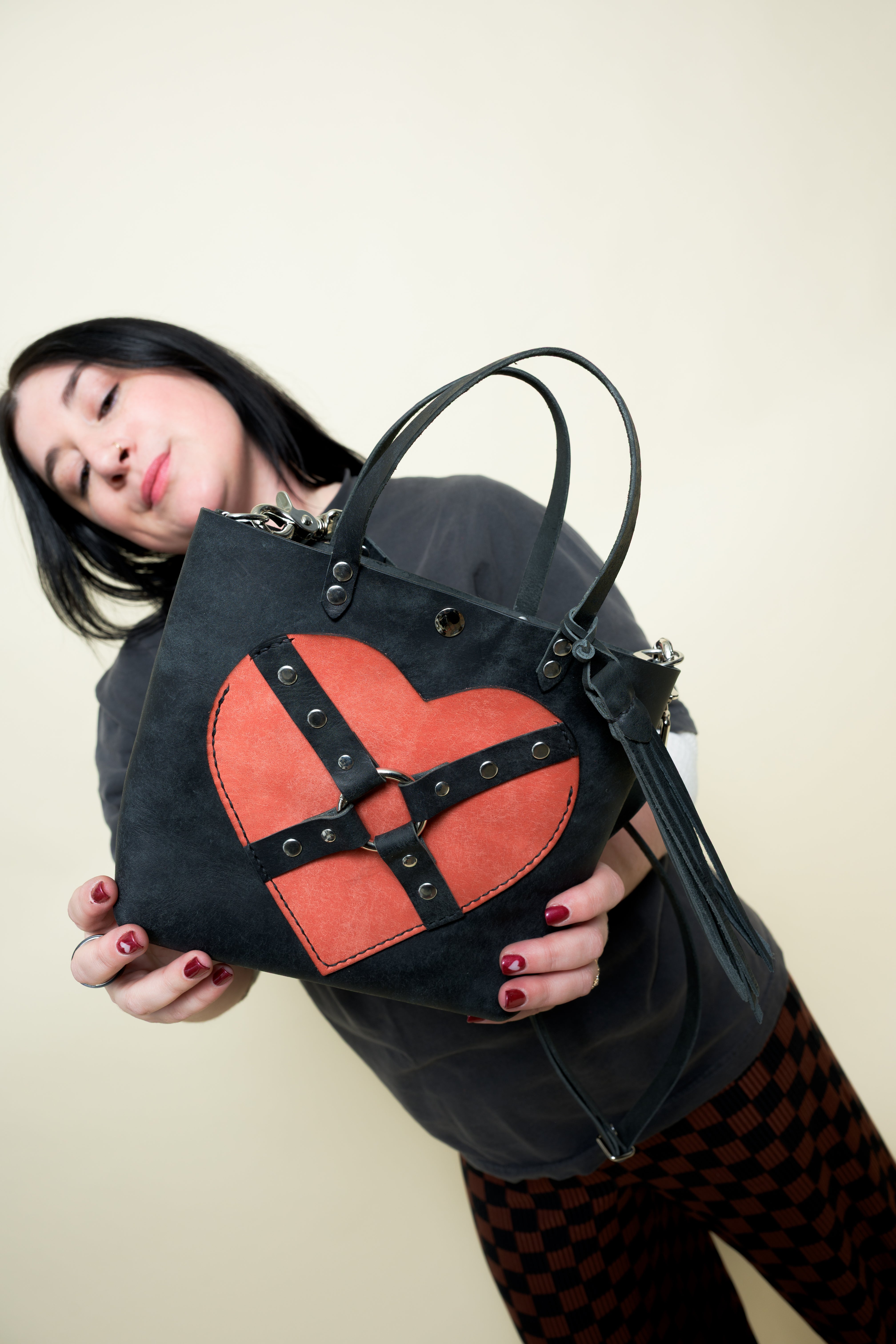 Opener Tour Tote: Bondage Heart Pocket