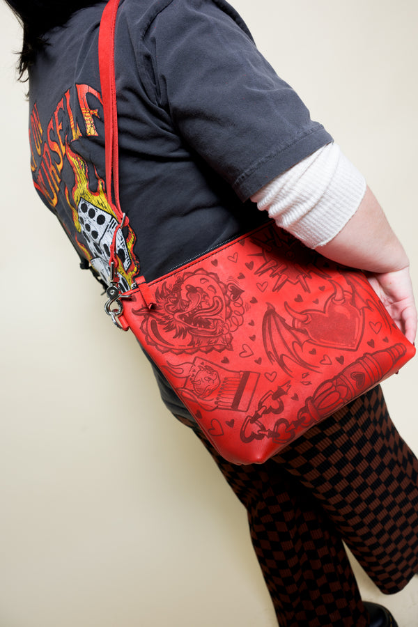 The Lola Zip Crossbody: Love Hurts Flash Sheet