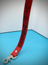 Chain Engraved Shoulder Strap (cherry red)