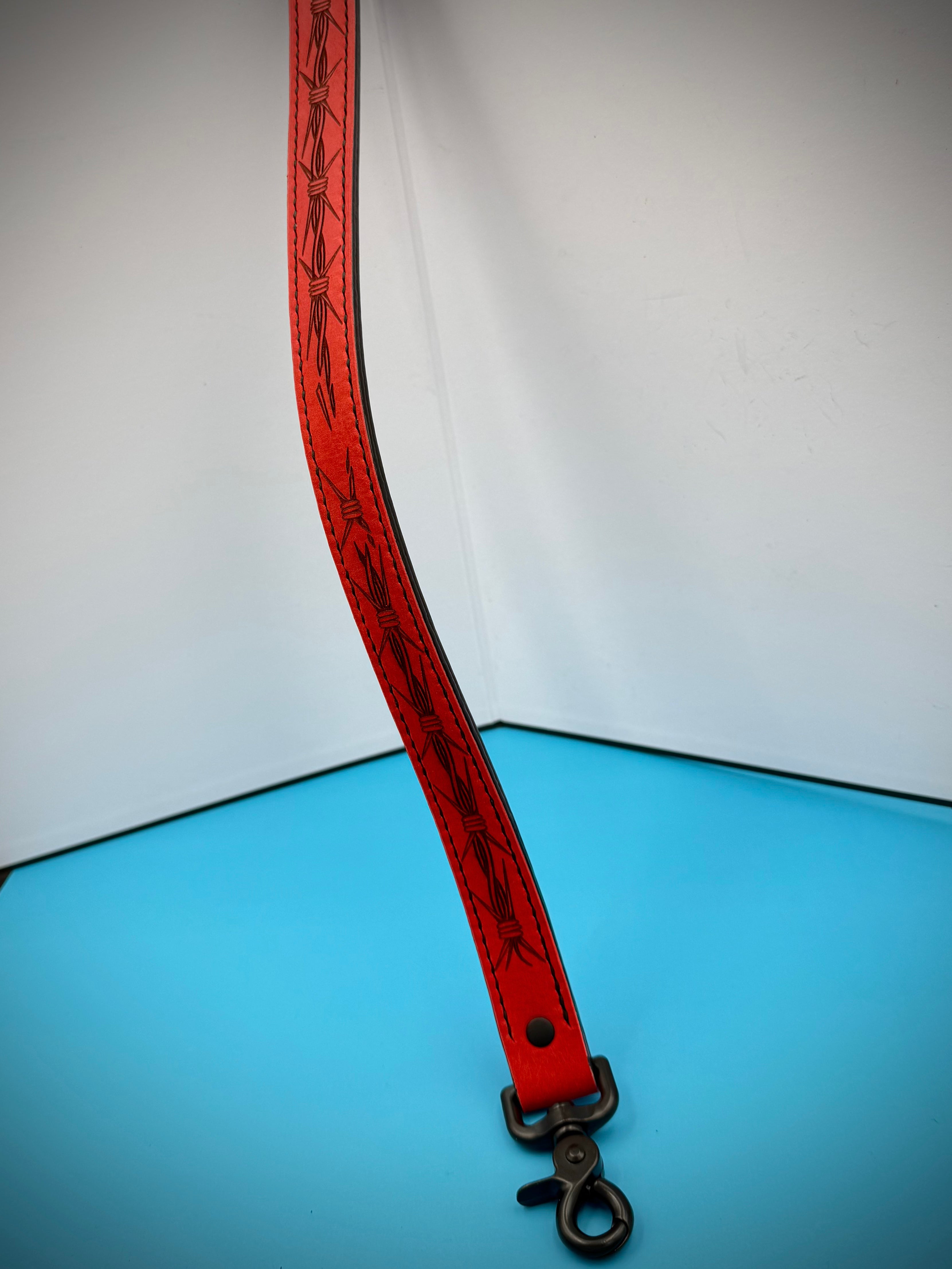 Barbed Wire Shoulder Strap (cherry red)